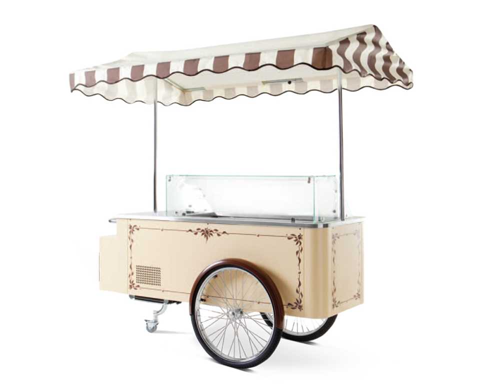 Chariot à glace triporteur